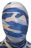 Camo seconde peau cagoule bleu,bleu clair et bleu foncé