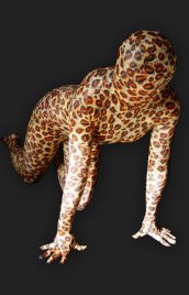 Léopard lycra élasthanne catsuit