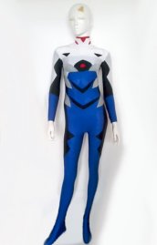 Bleu noir élasthanne lycra cosplay zentai costume