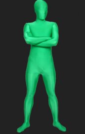 Vert printemps combinaison morph suit spandex lycra zentai