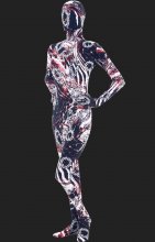 Abstrait multicouleur combinaison intégrale élasthanne lycra unisexe déguisement seconde peau  Abstrait multicouleur combinaison intégrale élasthanne lycra unisexe déguisement seconde peau