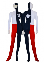 Drapeua du Texas élasthanne lycra seconde peau