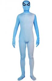 Blue dégradé élasthanne lycra déguisement zentai lunettes spiderman