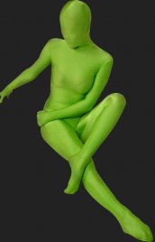 Vert menthe combinaison intégrale unisexe lycra spandex costume seconde peau