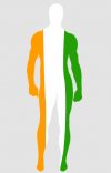 Drapeau de la Cote d'Ivoire élasthanne lycra déguisement seconde peau
