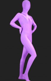 Lilas Combinaison intégrale lycra spandex unisexe zentai costume seconde peau