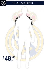 Combi intégrale l'équipe du Real Madrid déguisement seconde peau