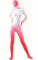 Rouge dégradé Morph suit lycra soie synthétique