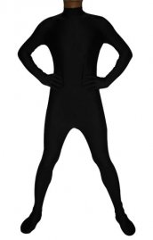 Noir spandex lycra catsuit (Sans la cagoule ni des gants)