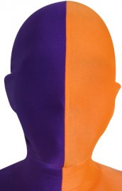 Divisé seconde peau masque purple orange