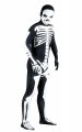 Squelette déguisement seconde peau élasthanne Lycra combi intégale