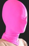 Fuchsia lycra seconde peau morph body suit cagoule