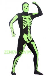 Brille squelette Zentai Suit Brille dans le noir