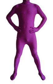 Purple spandex lycra catsuit (Sans la cagoule ni des gants)