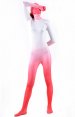 Rouge dégradé Morph suit lycra soie synthétique