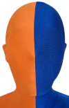 Divisé seconde peau masque orange bleu
