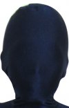 Cagoule bleu marine spandex lycra masque seconde peau