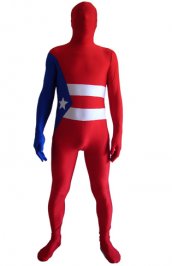 Drapeau de Porto Rico costume seconde peau