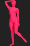 Rose combinaison intégrale unisexe lycra spandex costume seconde peau