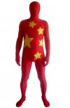 Drapeau de la chine zentai déguisement