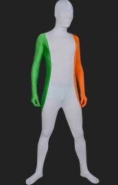 Drapeau Ireland morph suit élasthanne lycra unisexe combi intégrale zentai