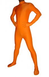 Orange spandex lycra catsuit (Sans la cagoule ni des gants)