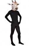 Masque Giraffe - brun Latex cagoule