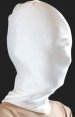 Blanc lycra seconde peau morph body suit cagoule