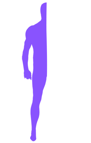 split left purple